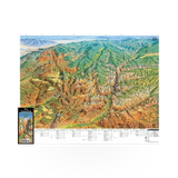 Zion Pano Trail Tracks map by Trail Tracks showing detailed panoramic trail routes and terrain features.