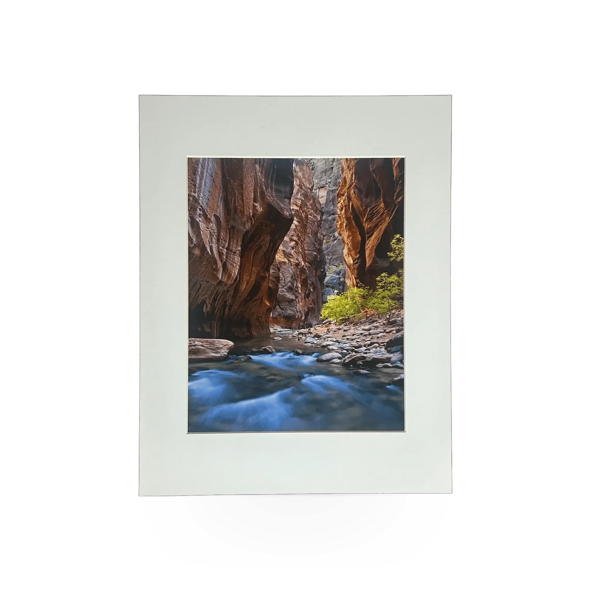 Matted print featuring a narrow blue design by Park Partners, model ZN-03, displayed on a white background.