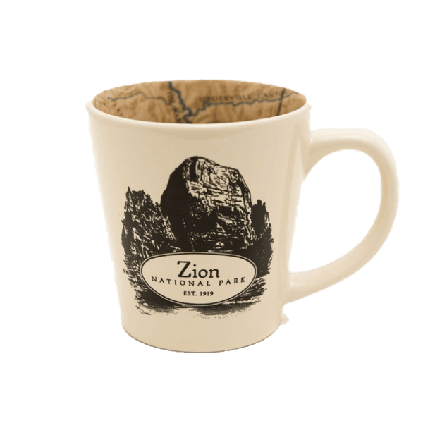 Mug - Map Zion - Zion Natl Park Forever Project