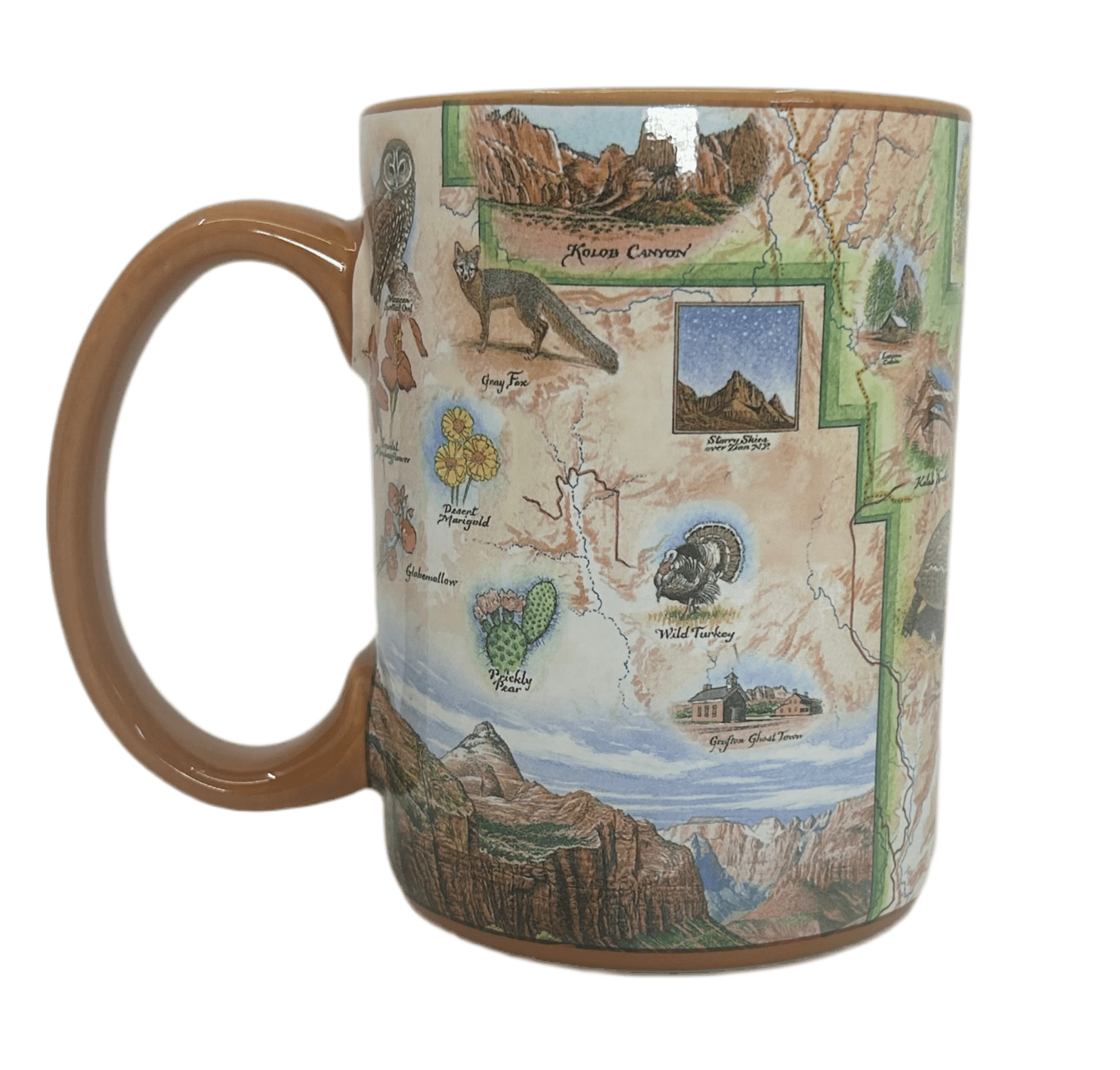 Mug - Xplorer Zion Map - Zion Natl Park Forever Project