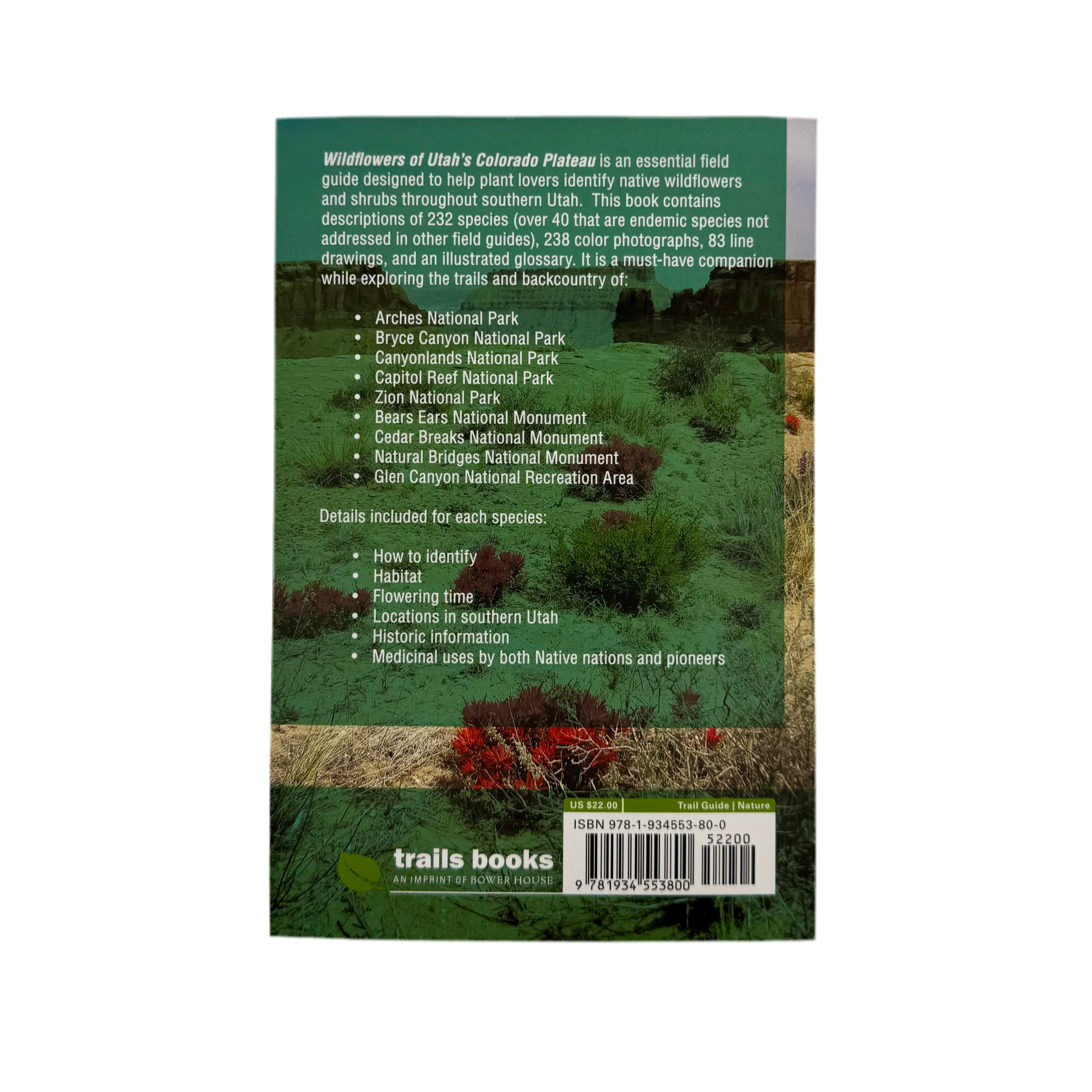 Book - Wildflowers Of Utah's Colorado Plateau - Zion Natl Park Forever Project