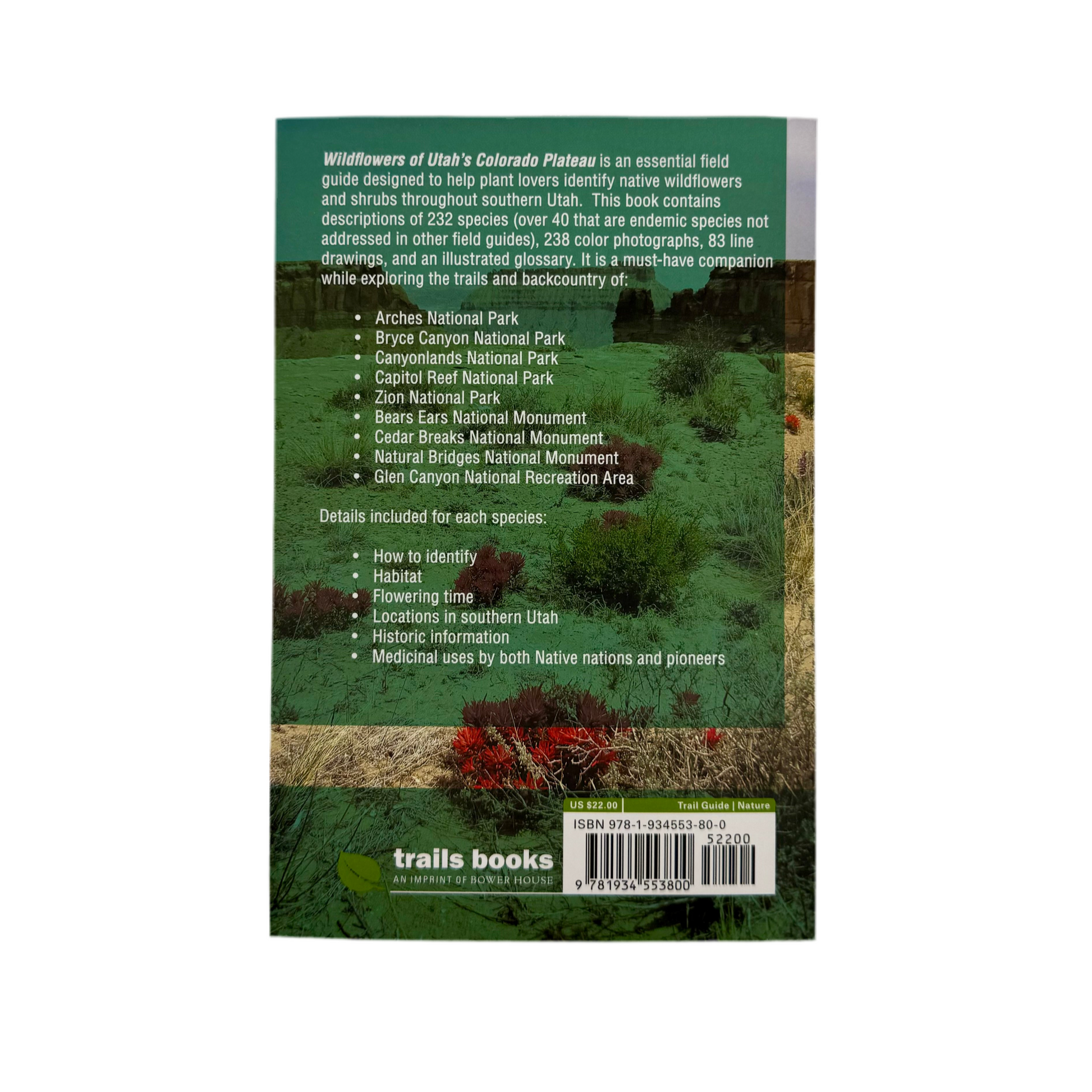 Book - Wildflowers Of Utah's Colorado Plateau - Zion Natl Park Forever Project