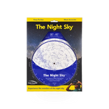 Night Sky planisphere by David Chandler Company, Inc., showing star maps and constellations against a dark sky background.