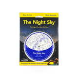 Night Sky Planisphere by David Chandler Company, Inc. showing star charts and celestial map on a dark background.