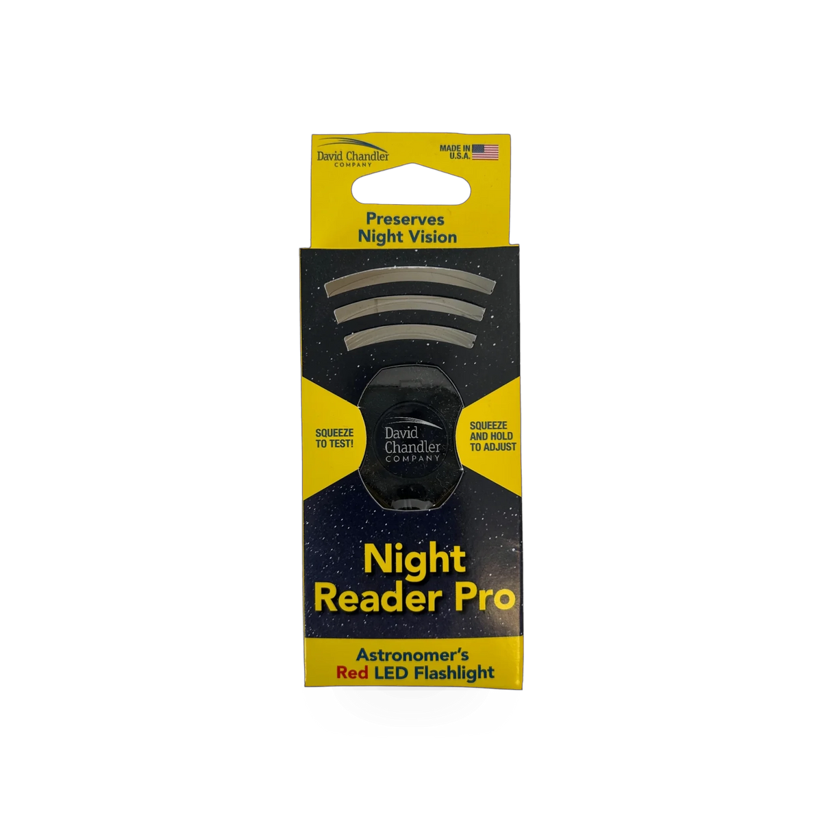 Night Sky Reader Pro Astronomer Flashlight by David Chandler Company, Inc., compact handheld flashlight for stargazing and astronomy.
