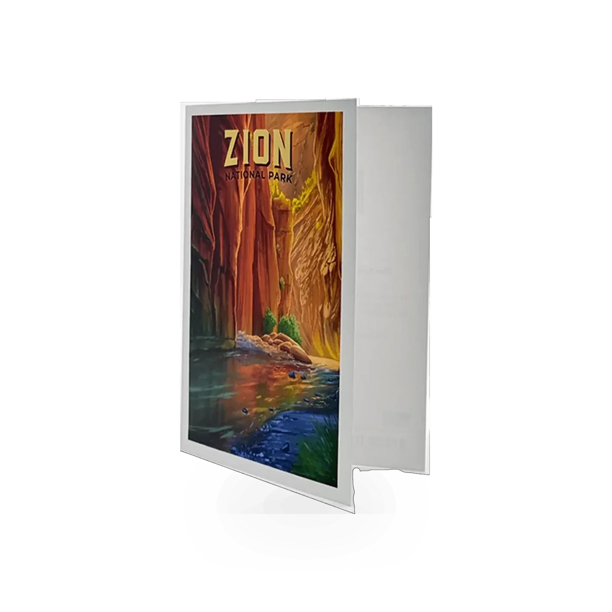 Lantern Press Notecard featuring The Narrows VA design with scenic landscape illustration, ideal for sending personalized messages.