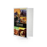 Lantern Press Utah Parks art notecard featuring scenic landscape illustration of Utah's national parks.