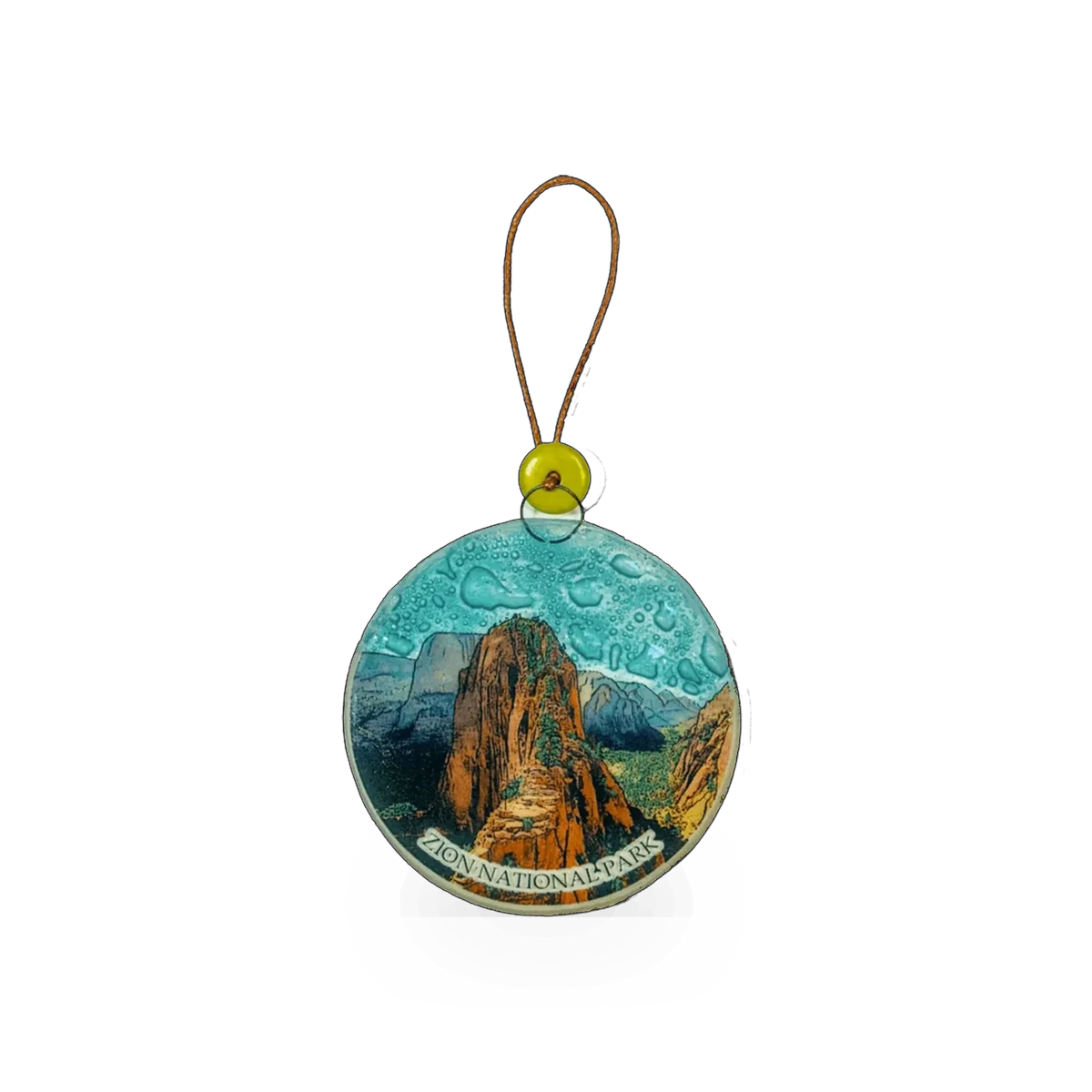 Glass angel ornament from Pampeana featuring a detailed angel design, perfect for holiday or decorative displays.