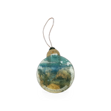 Pampeana glass observation ornament from the THEME collection, featuring a detailed decorative glass design.