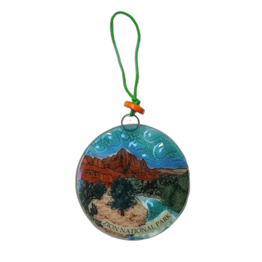 Ornament - Glass The Watchman - Zion Natl Park Forever Project