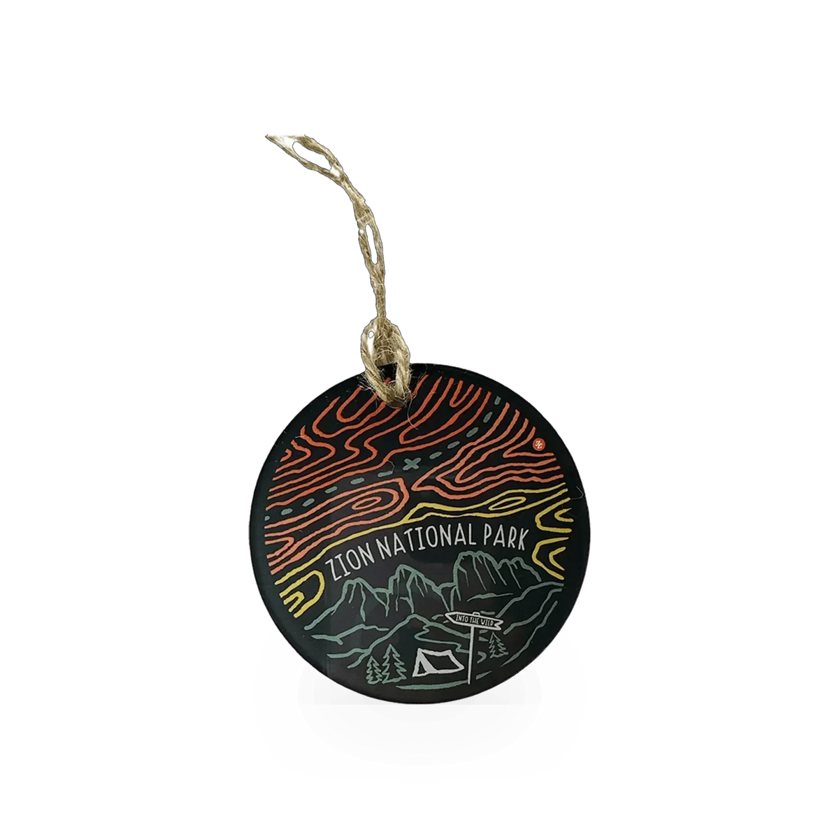 Wild Tribute Into The Wild ornament featuring a nature-inspired design, perfect for decorating or collecting.