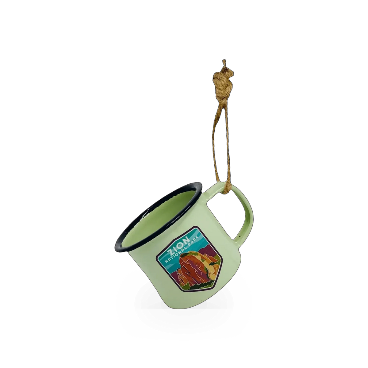 Green Zion Cup ornament from Impact Photographics, featuring a themed design with intricate details and vibrant colors.