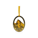 Gold Zion Cutout ornament, 3-inch decorative THEME piece by Hogeye, Inc., featuring intricate design and festive appeal.