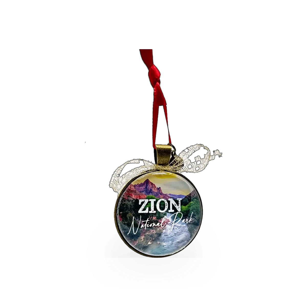 Urban Charm Zion Watchman Charm ornament featuring a detailed watchman figure on a decorative metal loop.