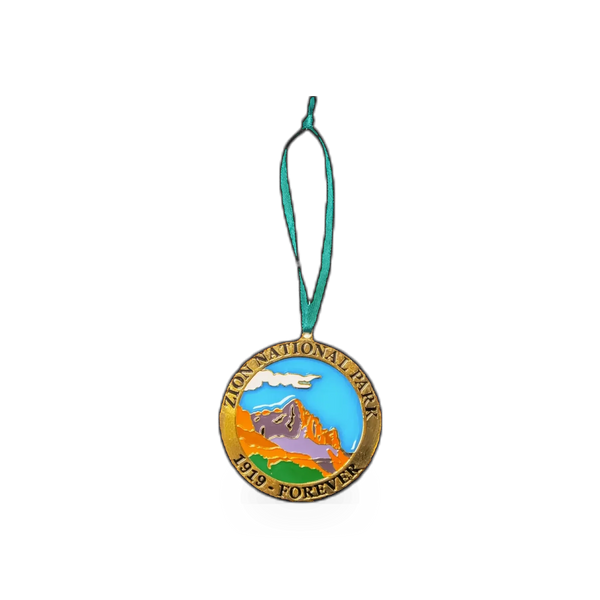 Metal Zion Watchman ornament by Hogeye Inc., featuring detailed design inspired by the iconic theme.