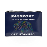 Eastern National passport book zipper case with themed design, durable cover, and secure zipper closure for travel protection.