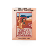Eagle River Designs Cedar Breaks patch featuring a detailed embroidered design of Cedar Breaks theme.