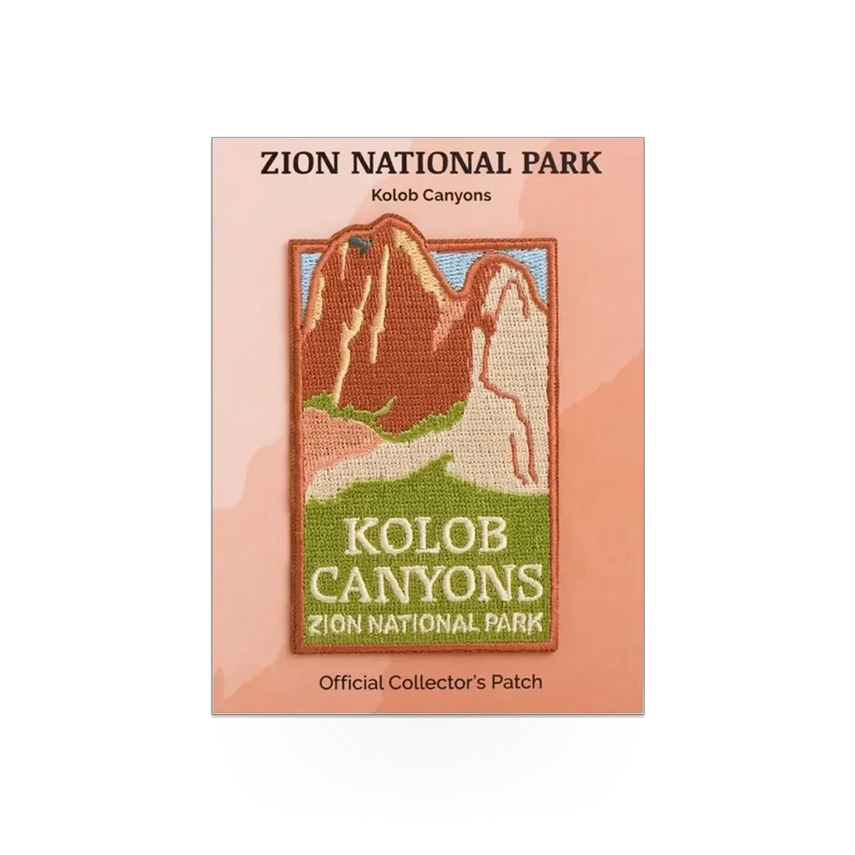 Eagle River Designs Patch - Kolob theme featuring detailed embroidery of the Kolob area on a fabric patch.