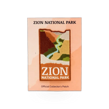 Eagle River Designs patch featuring Zion National Park theme with colorful mountain and nature design.