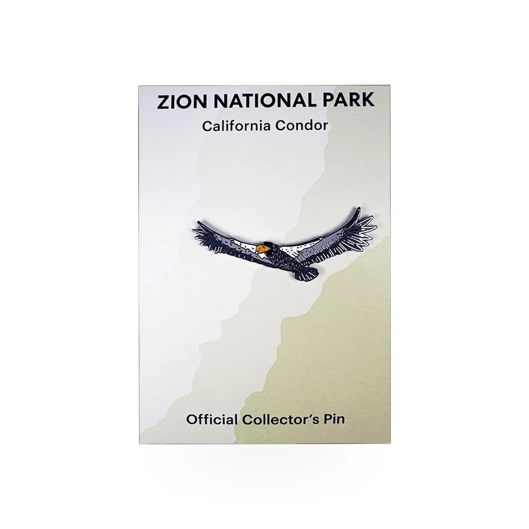 Eagle River Designs California condor animal themed pin featuring a detailed depiction of the iconic bird.