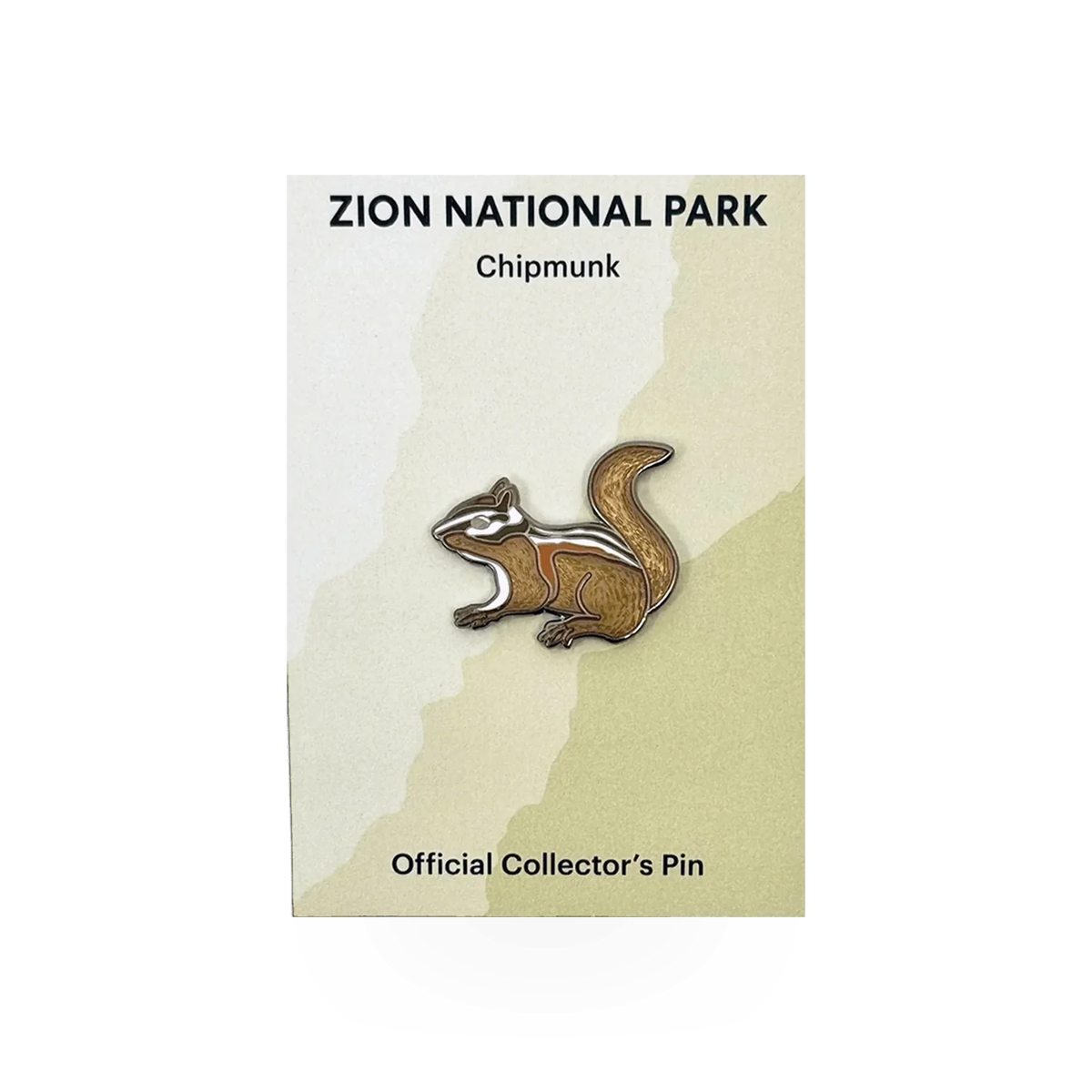 Eagle River Designs animal chipmunk theme pin featuring a detailed, colorful chipmunk illustration on a metal pin.
