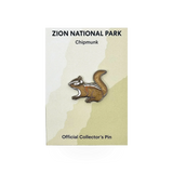 Eagle River Designs animal chipmunk theme pin featuring a detailed, colorful chipmunk illustration on a metal pin.