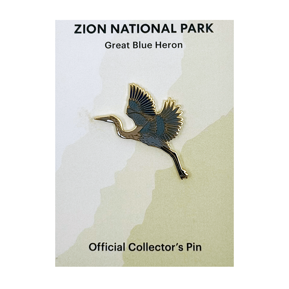 Pin - Animal - Great Blue Heron - Zion Natl Park Forever Project