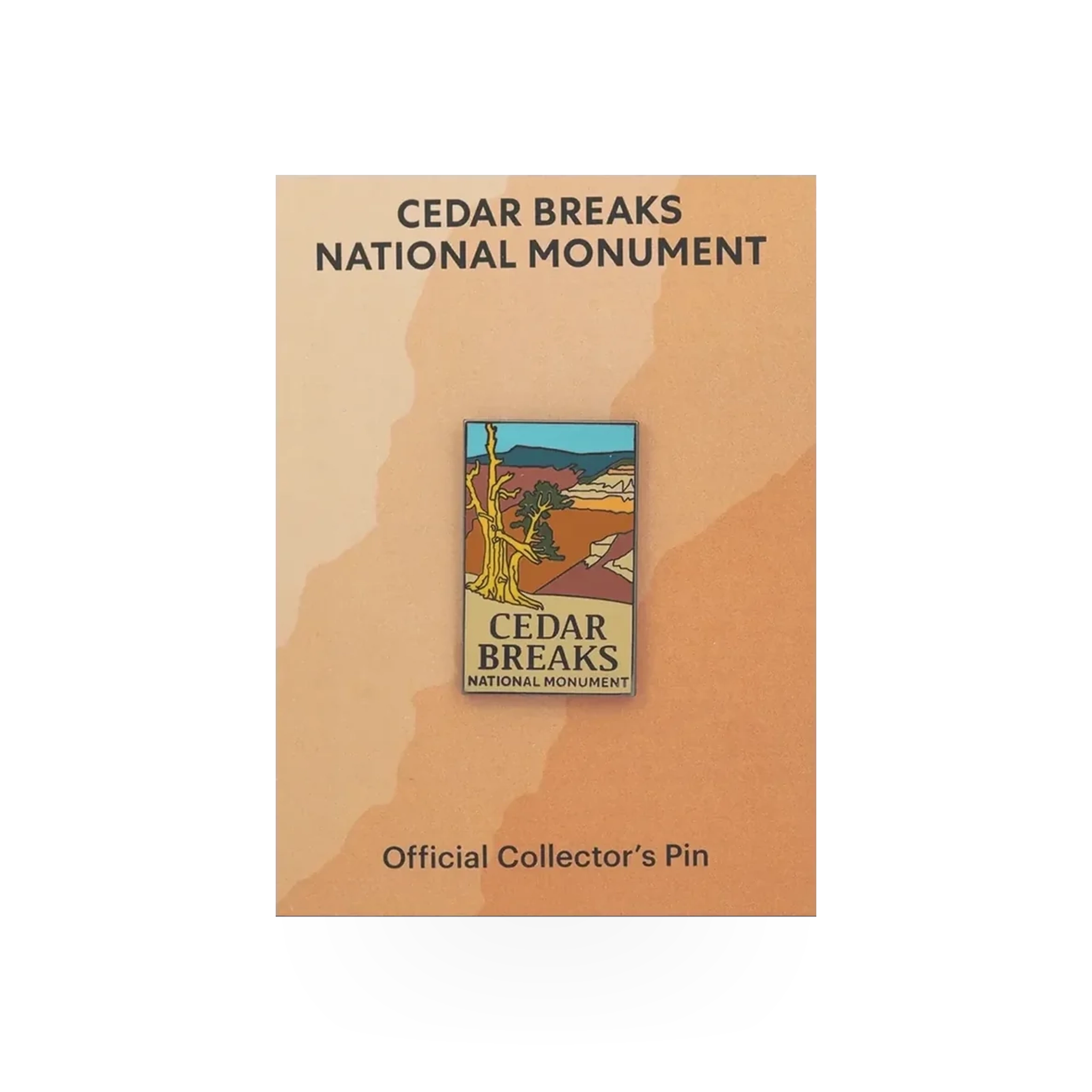 Eagle River Designs Cedar Breaks theme pin featuring a detailed design of Cedar Breaks National Monument scenery.