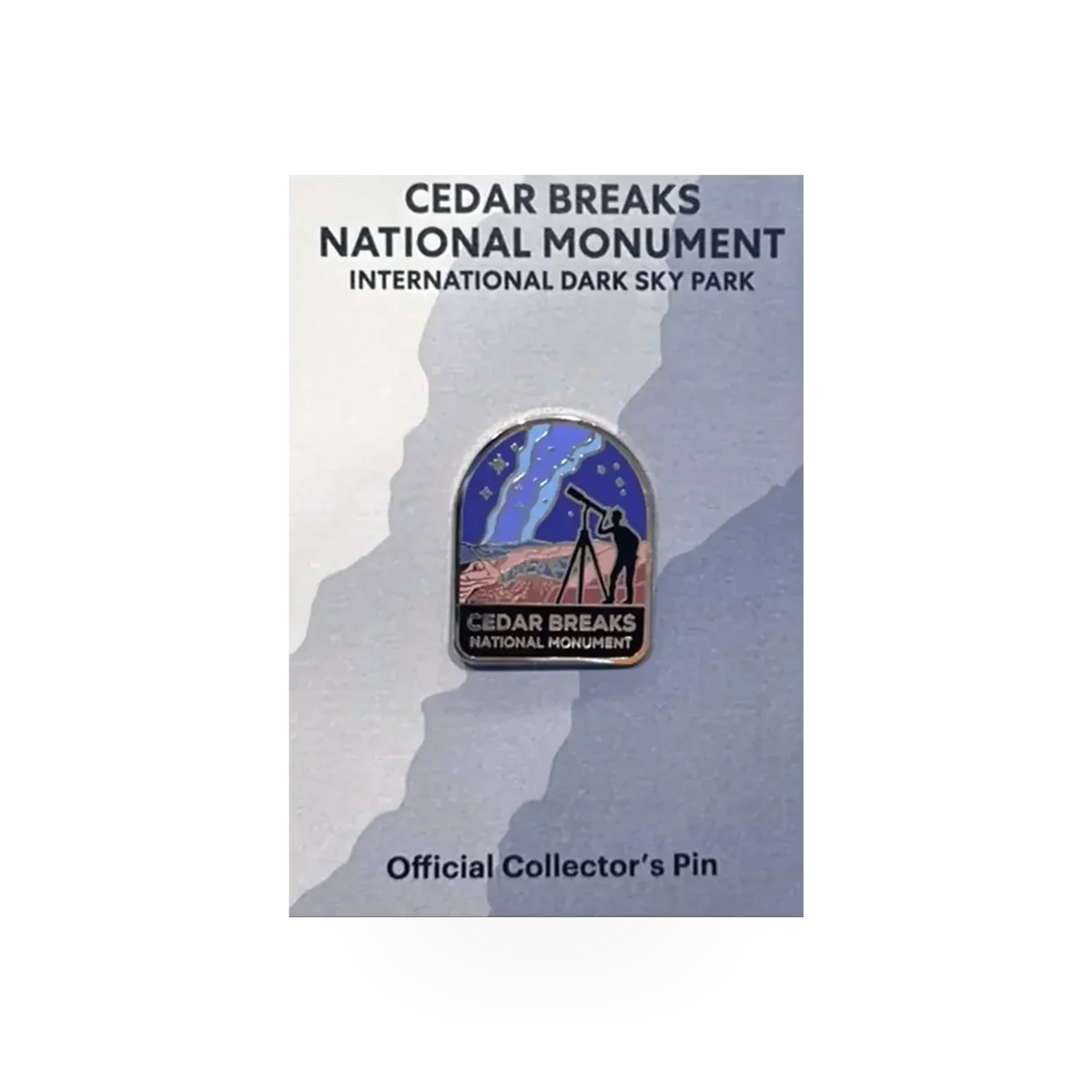 Eagle River Designs CEBR Dark Sky theme pin featuring a night sky with stars and celestial details.