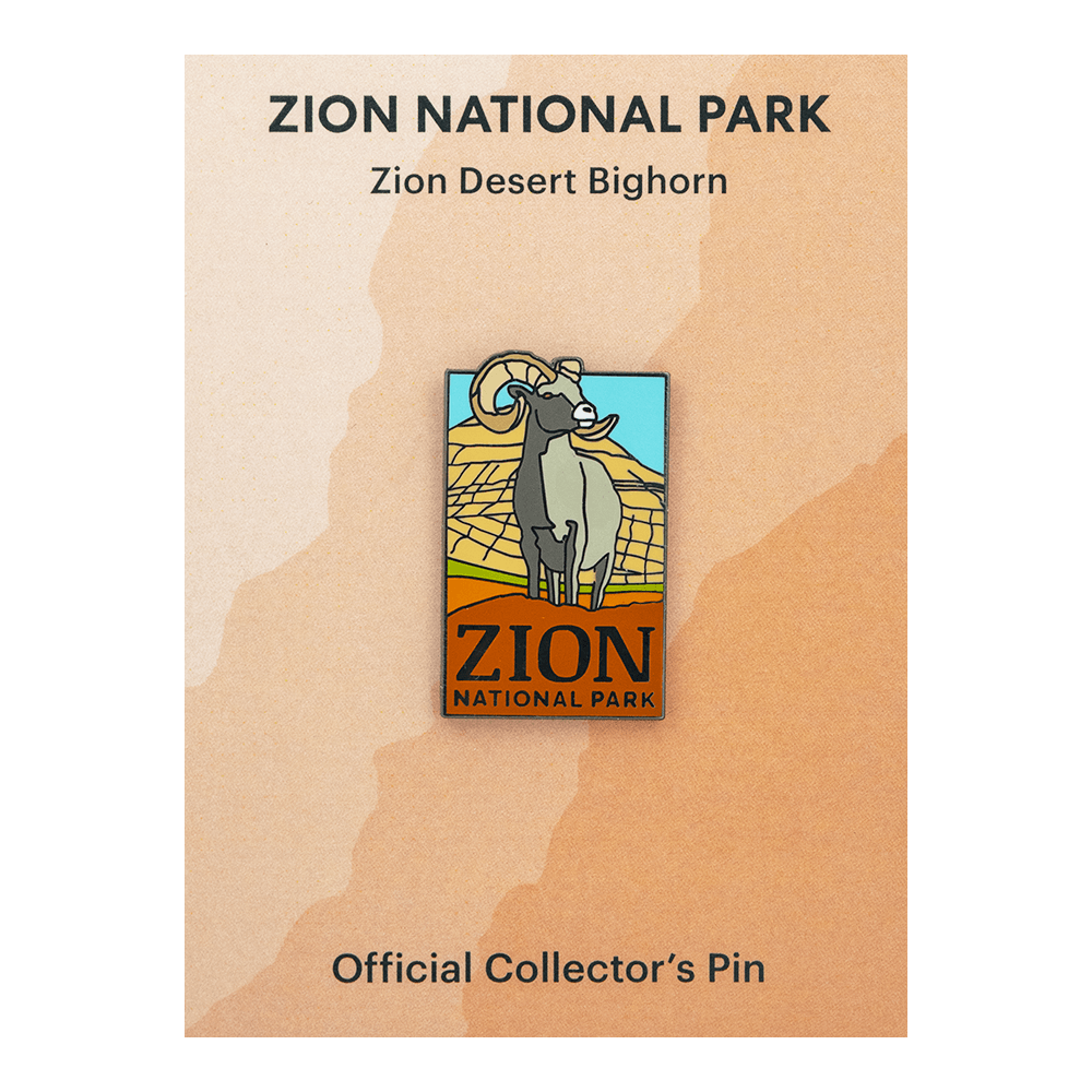 Pin - Checkerboard Bighorn - Zion Natl Park Forever Project