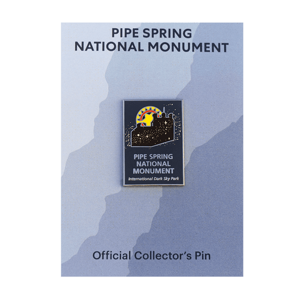 Dark sky themed pin by Eagle River Designs featuring celestial design on a metal pin accessory.