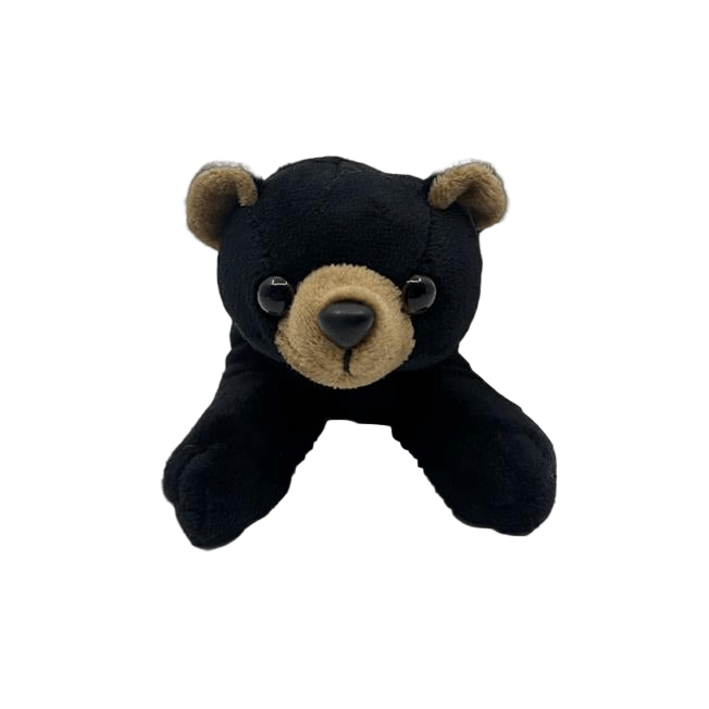 Plush - 6" Handful Black Bear Dntd