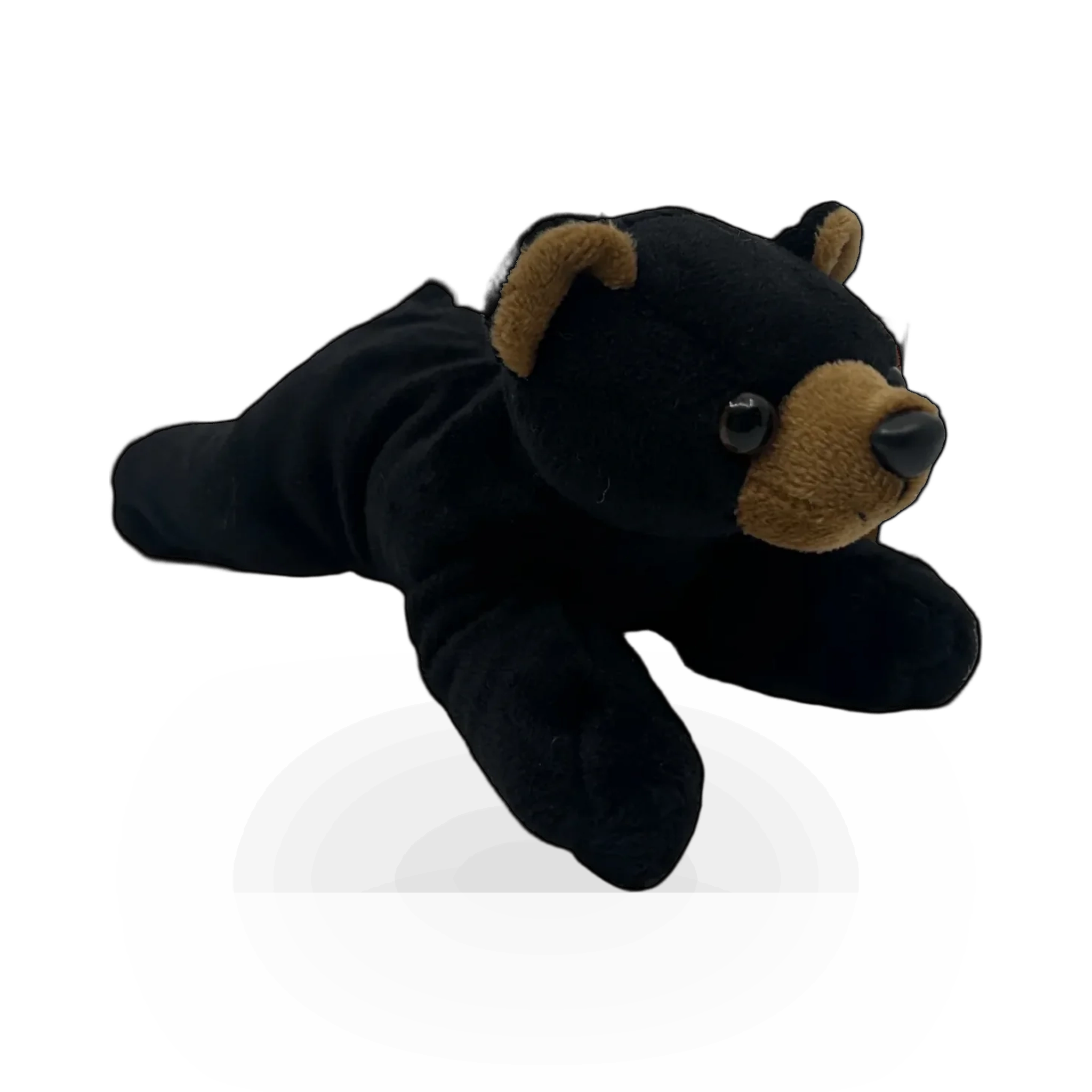 Unipak Plush Bear Handful 6-inch black stuffed toy with soft fabric and detailed bear features, perfect for hugging and cuddling.
