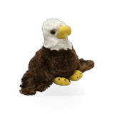 Soft plush bald eagle toy by Wild Republic, detailed eagle design with realistic feathers and bright eyes, ideal for collectors or children.