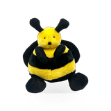 Unipak Plush Bee Baby Plumpee 8.5-inch soft stuffed toy with a cute bee design, perfect for infants and young children.