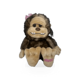 Soft 10-inch Bigfoot plush toy from Wild Onez by Zoologee, featuring a girl character, perfect for cuddling and play.