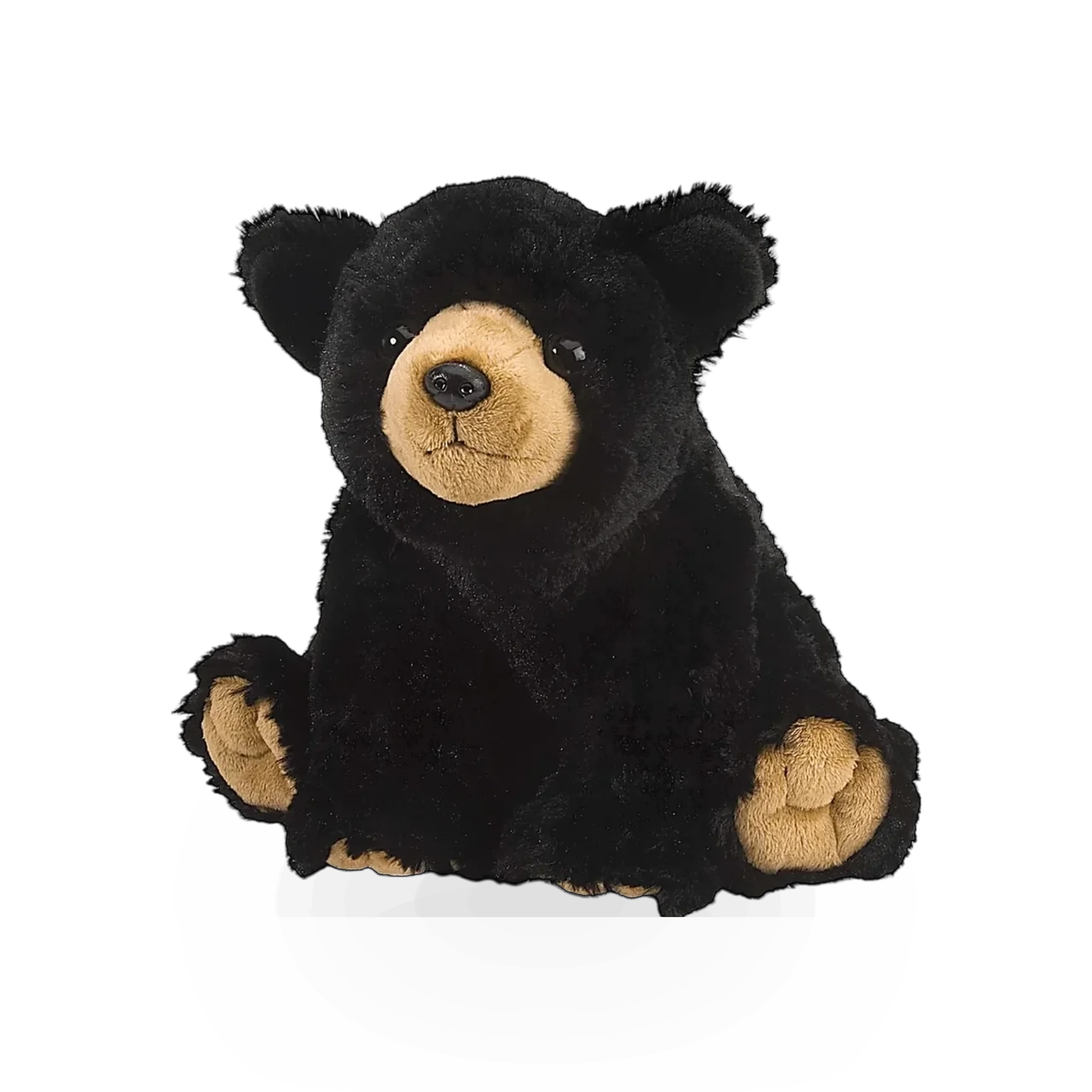 Soft black bear plush toy from Wild Republic, featuring realistic fur and cuddly design.