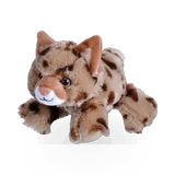 Soft Wild Republic plush bobcat toy with detailed fur and realistic features, perfect for cuddling and display.