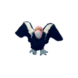 Soft plush California Condor toy by Wild Republic, featuring realistic feathers and detailed bird features.