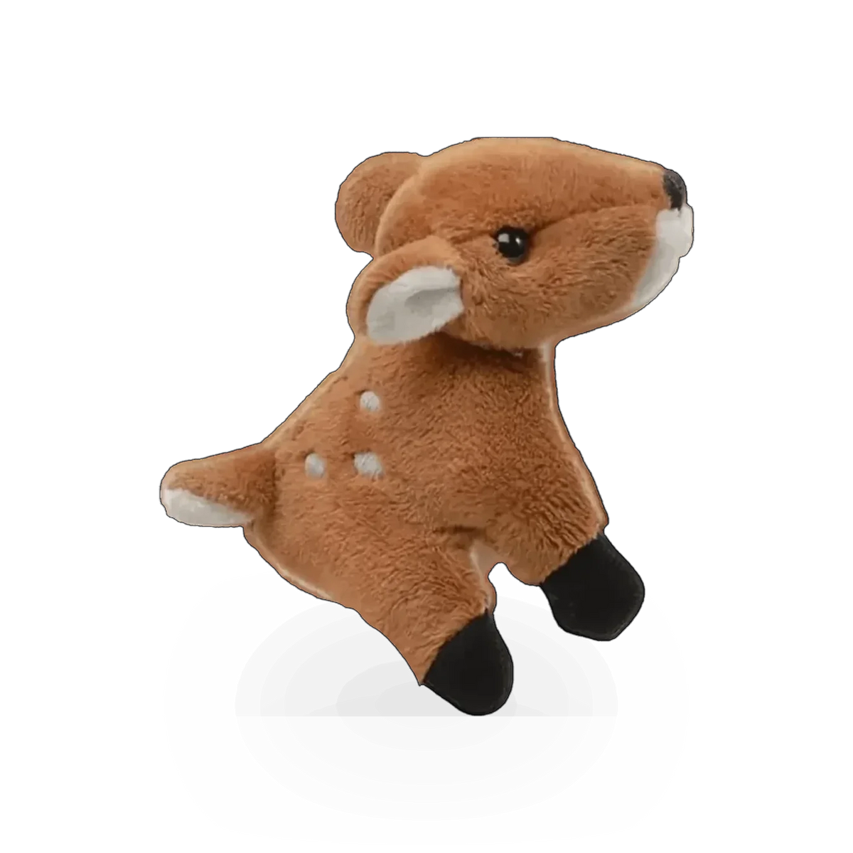 Unipak Plush Deer Fawn Finger Puppet with soft, realistic details for children's imaginative play.