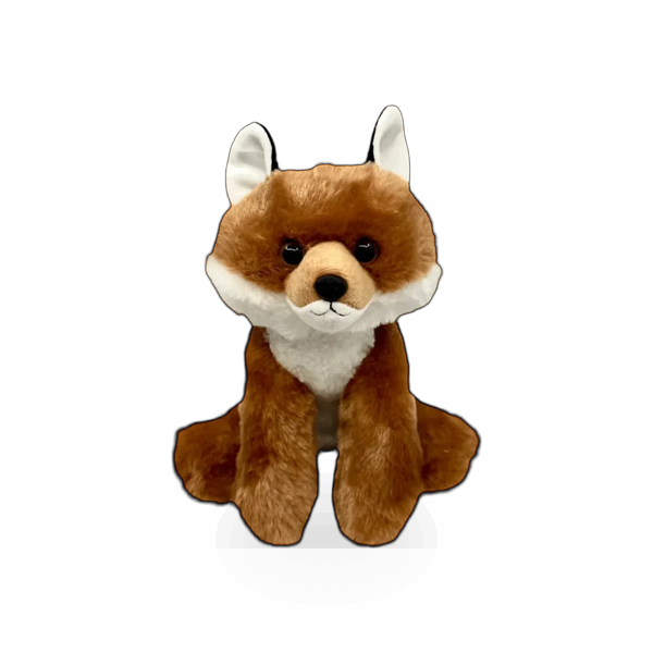 Soft plush fox toy from Wild Onez by Zoologee, featuring detailed fur and realistic fox features for pets or collectors.