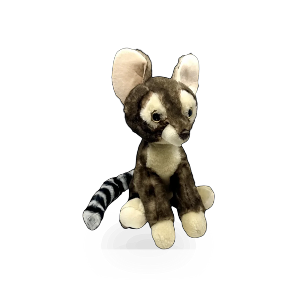 Soft plush ringtail cat toy by Zoologee, featuring realistic details and a cozy, cuddly appearance for pet or collection use.