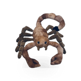 Soft plush scorpion toy from Wild Onez collection by Zoologee, featuring detailed stitching and realistic arachnid shape.