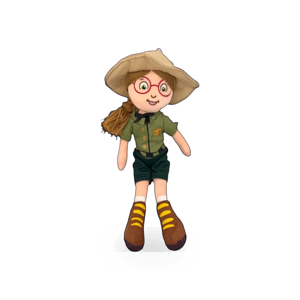 Soft plush Scout Moore figurine from the Grand Canyon Conservancy theme, featuring detailed fabric and vibrant colors.