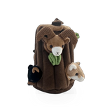 Colorful plush Treehouse Animals finger puppets by Unipak featuring various animal characters on soft fabric.