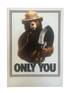 Postcard - 4X6 Smokey Bear White Only You 47224-46 - Zion Natl Park Forever Project
