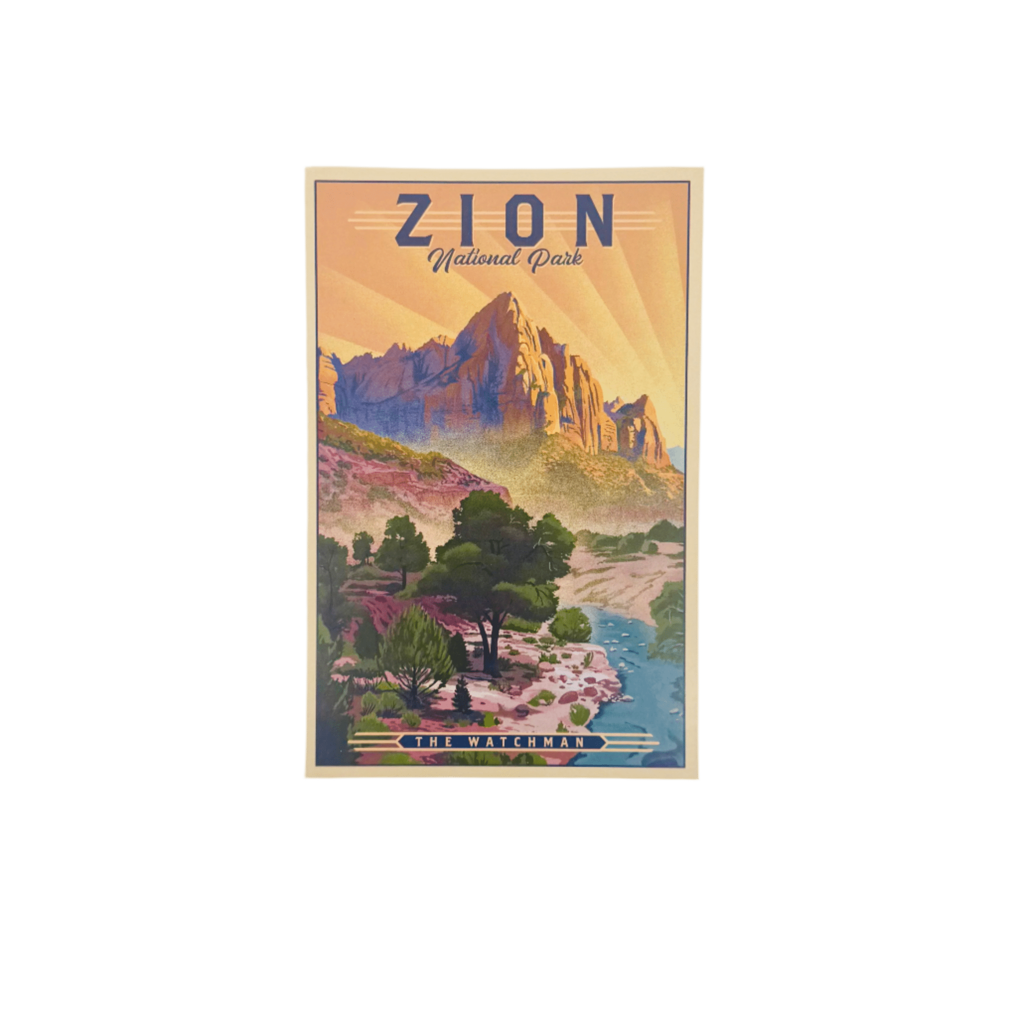 Postcard - The Watchman 97116 - Zion Natl Park Forever Project