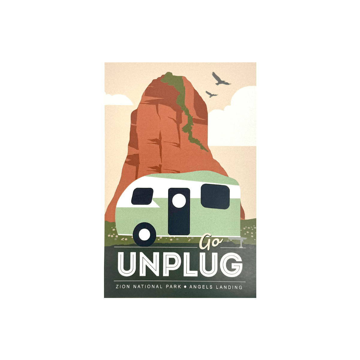 Postcard - Unplug 87776 - D - Zion Natl Park Forever Project