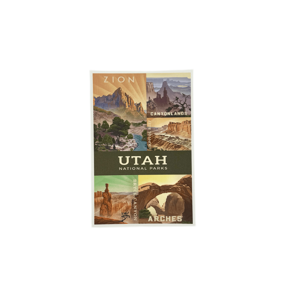 Postcard - Utah Parks - Zion Natl Park Forever Project