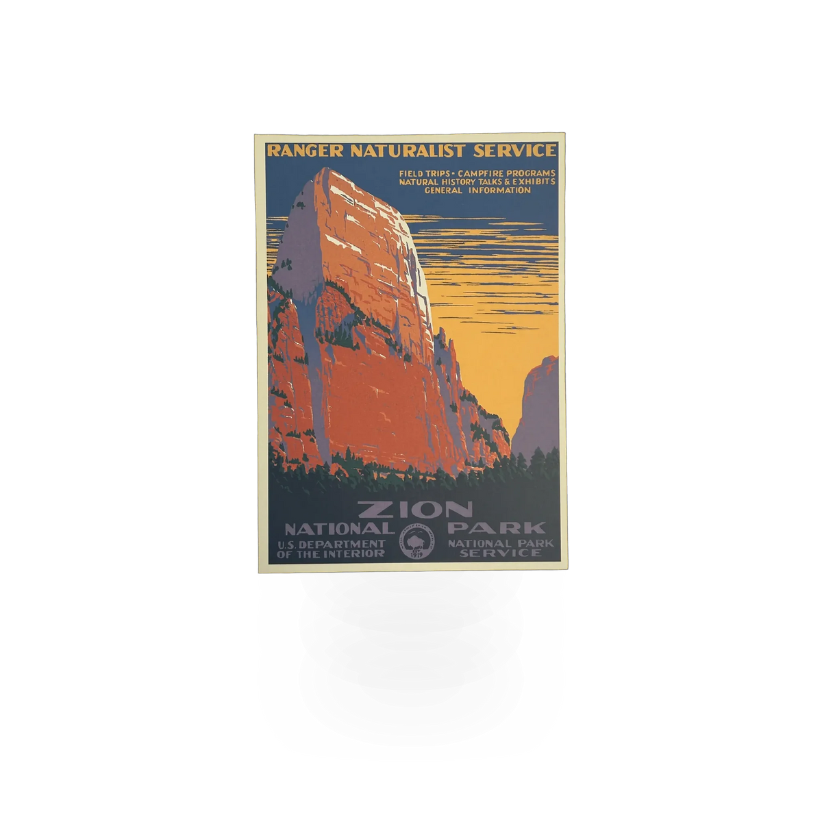 Vintage WPA postcard from Ranger Dougs Enterprise featuring historic artwork and design, ideal for collectors and history enthusiasts.